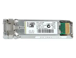 10GBASE-SR SFP+ MMF MODULE SFP-10G-SR - Φωτογραφία