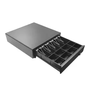 POS CASH DRAWER SCAN-IT 410G BLACK 5B8C NEW