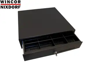 POS CASH DRAWER WINCOR D6 BLACK NEW RJ12 - Photo