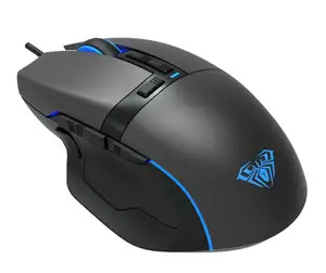 MOUSE AULA F808 RGB WIRED USB BLACK NEW - Φωτογραφία