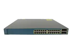 SWITCH ETH 24P 1GBE 2x10GB X2 PORTS CISCO 3560E 1x265W WS-C3560E-24TD-S - Photo