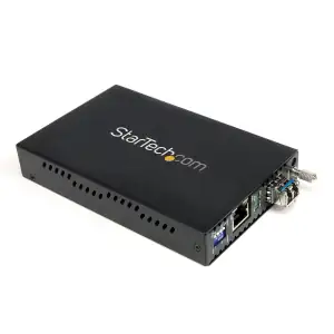 STARTECH GIGABIT SINGLE-MODE LC FIBER MEDIA CONVERTER NEW - Photo