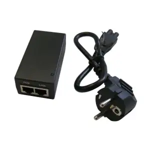 POE INJECTOR 48V 24W BRICK TYPE WITH CABLE ESD PROTECTED NEW - Φωτογραφία