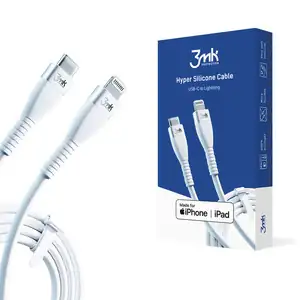 3mk Hyper Silicone Cable Type-C to Lightning 20W 3A White - Photo