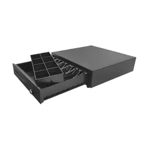 POS CASH DRAWER SCAN-IT 410G BLACK RJ12 NEW - Φωτογραφία