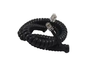 CABLE TELEPHONE SPIRAL FOR HANDSET CISCO BLACK BULK - Φωτογραφία