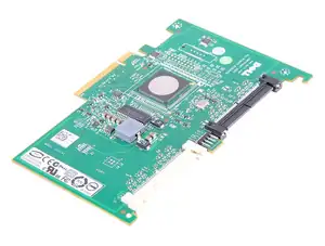 RAID CONTROLLER DELL SAS 6IR PCIE/3GB/2CHx4 INT - YK838 - Photo