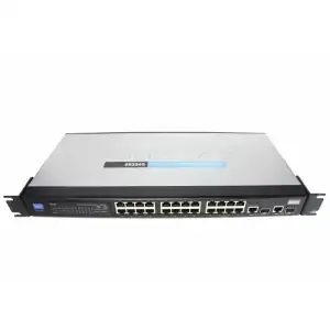 SWITCH ETH 24Px100MB CISCO SR224G 2Px1GBE & 2PMini GBIC - Φωτογραφία