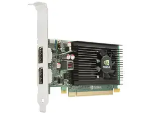 VGA 512MB NVIDIA QUADRO NVS-310 DUAL DISPLAY PORT PCI-EX FP - Photo