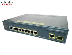 SWITCH ETH 8P 100MB CISCO 3560 1X1GB RJ45 OR SFP POE - Photo