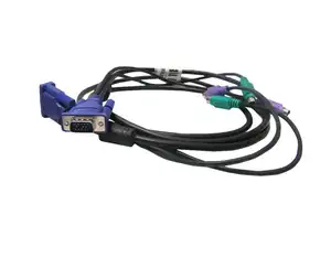 KVM SWITCH CABLE HP PS/2-DSUB 2.0M - Photo