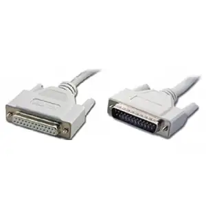 CABLE DB25 MALE TO DB25 FEMALE WHITE - Φωτογραφία