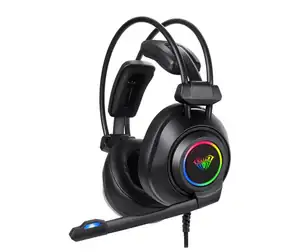 HEADSET AULA S600 RGB USB STEREO 7.1 BLACK W/MICROPHONE NEW - Φωτογραφία
