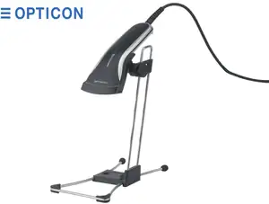 POS BARCODE SCANNER OPTICON OPR 2001Z 1D W. STAND NEW - Φωτογραφία