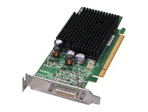 VGA 256MB ATI RADEON X600 PRO PCIEX  DMS59 LP - Photo