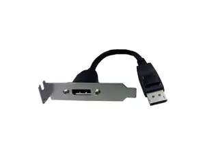 ADAPTOR DISPLAYPORT MALE TO  DISPLAYPOR FEMALE BRACKED 0.2M - Photo