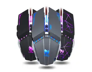 MOUSE T-WOLF V7 WIRED USB BLACK NEW - Photo