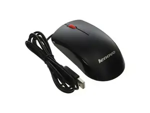 MOUSE LENOVO OPTICAL USB BLACK - Φωτογραφία