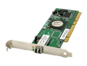 HBA FC 4GB HP QLOGIC ISP2422 FIBER CHANNEL SINGLE PORT PCI-X - Photo