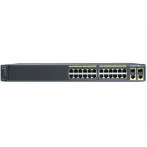 SWITCH ETH 24P 100MB 2x1GBE RJ45/SFP CISCO CATALYST 2960 8P x POE WS-C2960-24LC-S - Photo