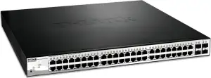SWITCH ETH 48P 1GBE 4x1GBE RJ45/SFP DLINK DGS-1210 POE 370W NEW - Photo