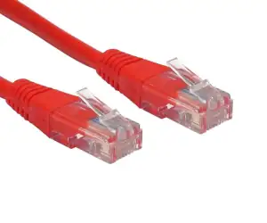 PATCH CORD UTP CABLE 2M CAT5E RED NEW - Φωτογραφία