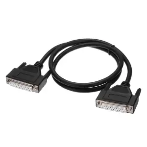 CABLE DB25-DB25 FEMALE 3M BLACK - Photo