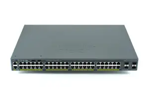 SWITCH ETH 48P 1GBE & 4SFP CISCO CATALYST 2960-X PoE+ 1xPSU LAN Base - Photo
