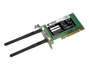 NIC LINKSYS WIRELESS-N DUAL NO ANTENNA PCI LP - Φωτογραφία