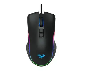 MOUSE AULA F806 RGB WIRED USB BLACK NEW - Photo