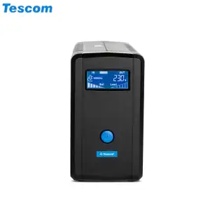 UPS 650VA TESCOM LEO PLUS LCD 650AP WITH USB PORT TOWER NEW - Φωτογραφία