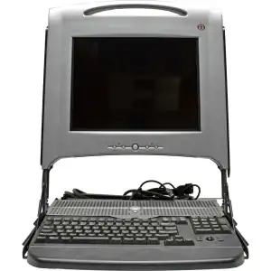 RACK MONITOR 15" DELL MF792 G6325 WITH RAILS/KB/1U - Φωτογραφία