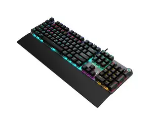 KEYBOARD AULA F2058 MECHANICAL RGB BLACK-GREY USB GR NEW - Φωτογραφία