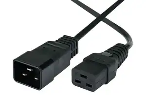 CABLE POWER CORD MALE C20-FEMALE C19 2.5M - Φωτογραφία