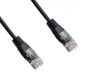 PATCH CORD UTP 1.5M CAT5E BLACK - Photo