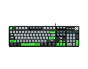 KEYBOARD AULA F2088 PRO MECHANICAL BLACK USB TYPEC US-GR NEW - Φωτογραφία