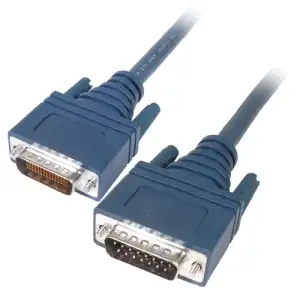CABLE CISCO LFH60 MALE TO 2 X.21 DB15 DTE MALE 3M GREEN - Photo