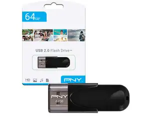 USB FLASH DRIVE PNY 64GB USB 2.0 NEW - Photo
