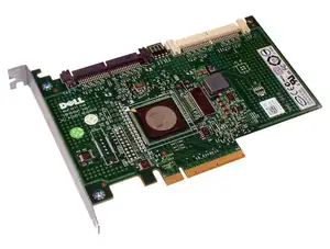 RAID CONTROLLER DELL SAS 6IR PCIE/3GB/2CHx4 INT - JW063 - Photo