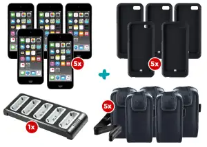 BUNDLE POS 5xPDA APPLE iPOD TCH G6 W/5xBARCODE LIINEA PRO5 - Φωτογραφία