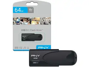USB FLASH DRIVE PNY 64GB USB 3.1 NEW - Φωτογραφία