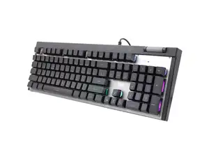 KEYBOARD AULA F3020 RGB BLACK-SILVER USB GR NEW - Photo