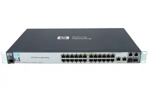 SWITCH ETH 24P 100MB 2x1GBE RJ45/SFP HP PROCURVE 2520-24-PoE MANAGED J9138A - Φωτογραφία