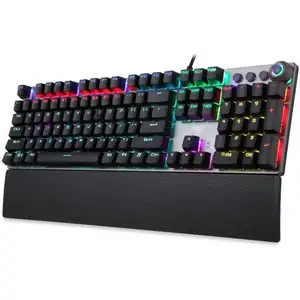 KEYBOARD AULA F2058 MECHANICAL RGB BLACK-GREY USB GR NEW