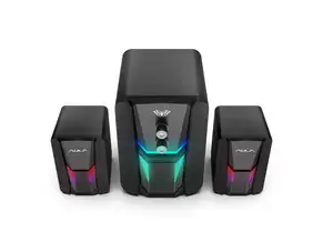 SPEAKERS AULA N-189 RGB DESKTOP STEREO 2.1 NEW - Photo