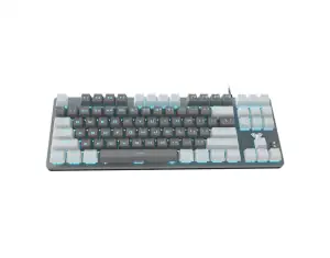 KEYBOARD AULA F3287 MECHANICAL GREY-WHITE USB US-GR NEW - Φωτογραφία