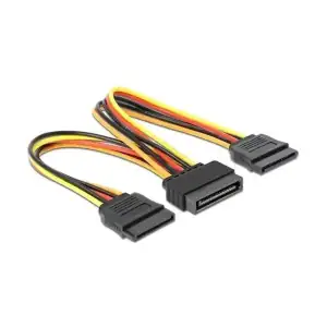CABLE 15pin CONNECTOR TO 2xSATA POWER SPLITTER - Photo