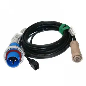 4.3, 230V, Dual 32A IEC 309 P+N+G / 16A IEC 320-C20 Line Cor 39M5436 - Photo