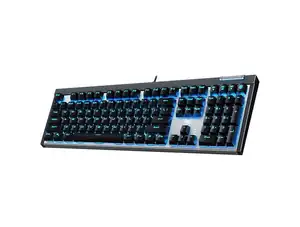 KEYBOARD AULA F3030 BLACK-SILVER USB GR NEW - Φωτογραφία